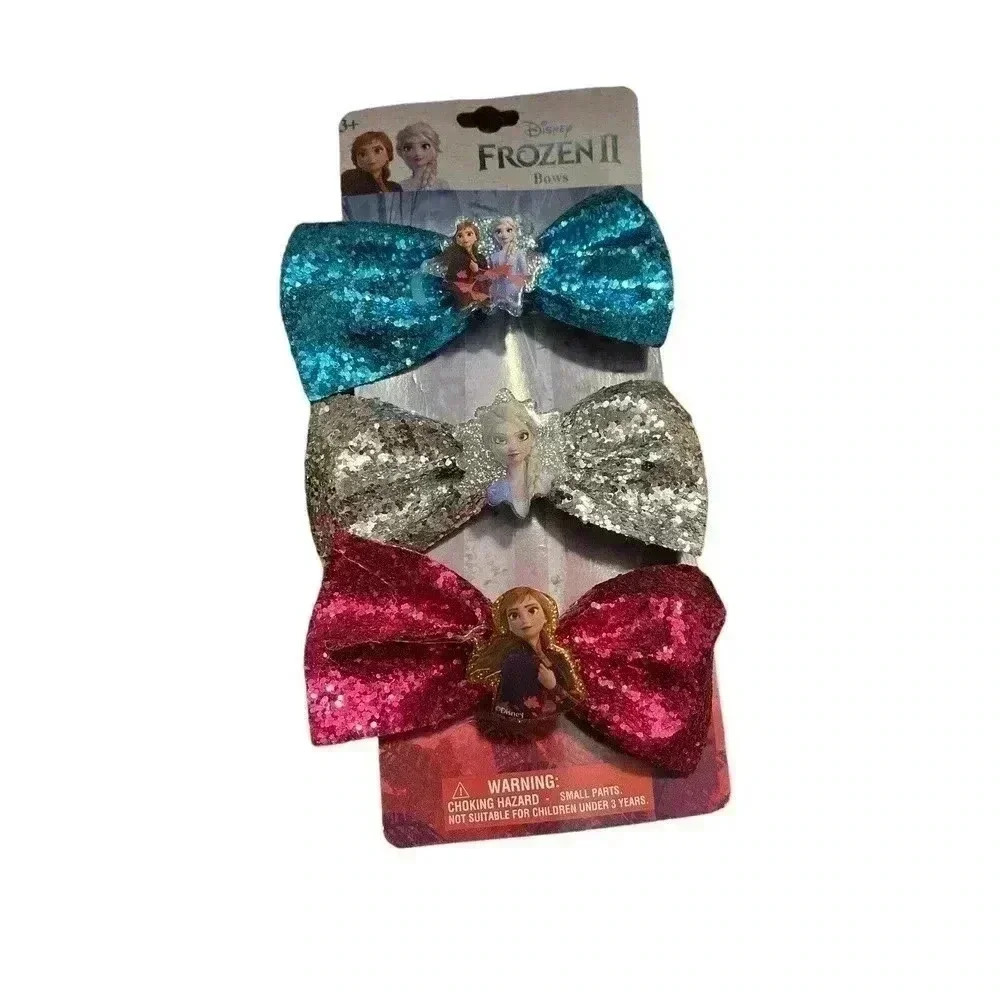 Disney Frozen II Elsa & Anna Hair Clip Bows